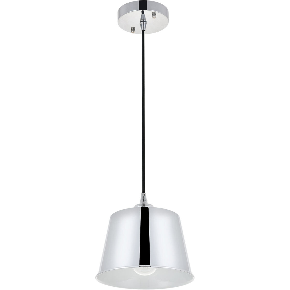 Nota 1 Light 7.9 inch Chrome Pendant Ceiling Light