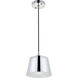 Nota 1 Light 7.9 inch Chrome Pendant Ceiling Light