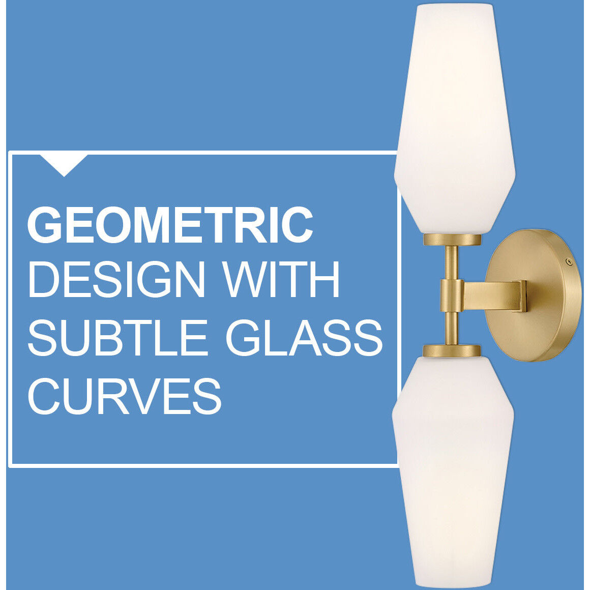 Gio Sconce Wall Light in Lacquered Brass, Large