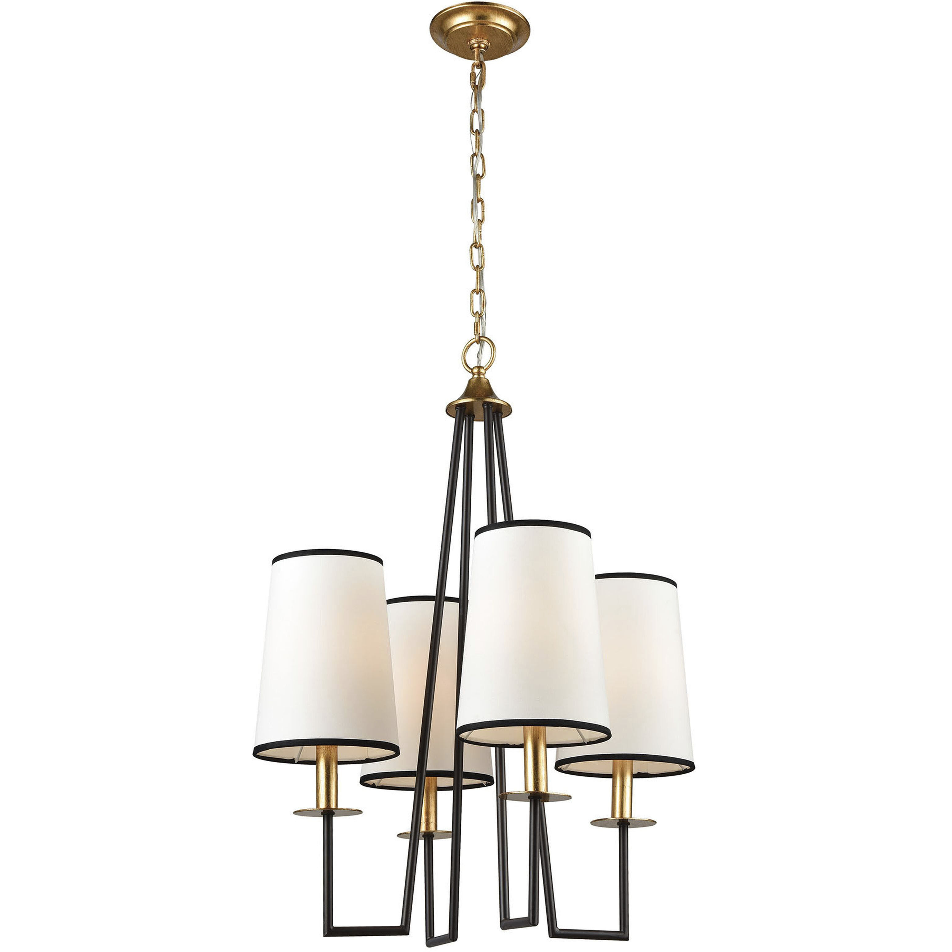 Nico 4 Light 21.5 inch Oil Rubbed Bronze Chandelier Ceiling Light