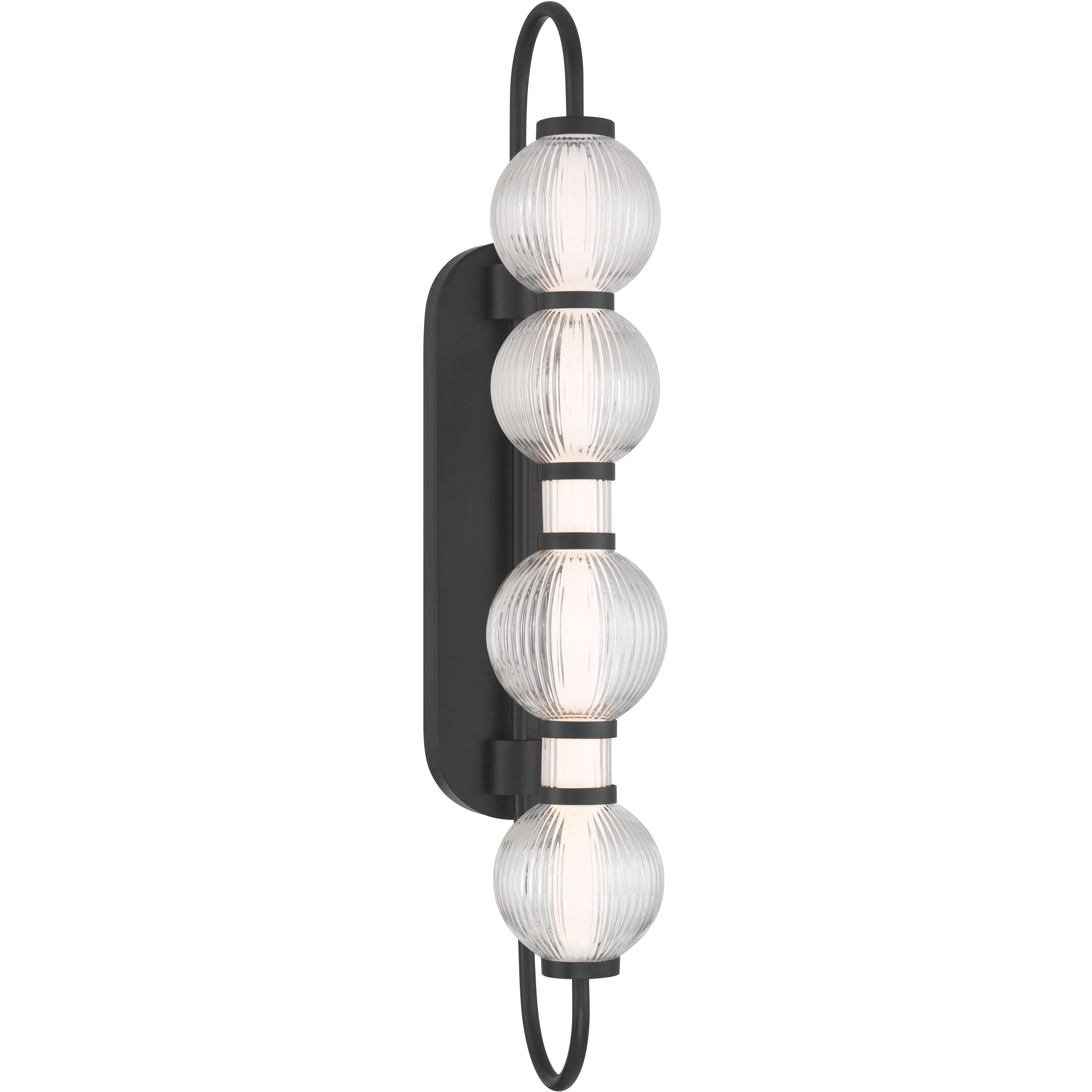 Cordel LED 5.25 inch Dark Matte Black Wall Sconce Wall Light