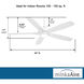 Kelvyn 52 inch Flat White Indoor Ceiling Fan