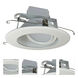 Cobalt Matte Powder White Recessed Reflector in 3000K