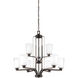 Franport 9 Light 30 inch Bronze Chandelier Ceiling Light