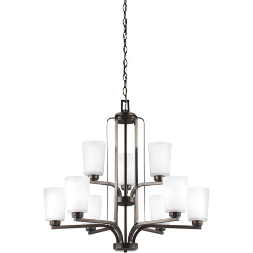 Franport 9 Light 30 inch Bronze Chandelier Ceiling Light