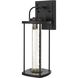 Zev 1 Light 15 inch Black Outdoor Wall Sconce