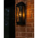 Montecito Outdoor Wall Mount Lantern in Museum Black