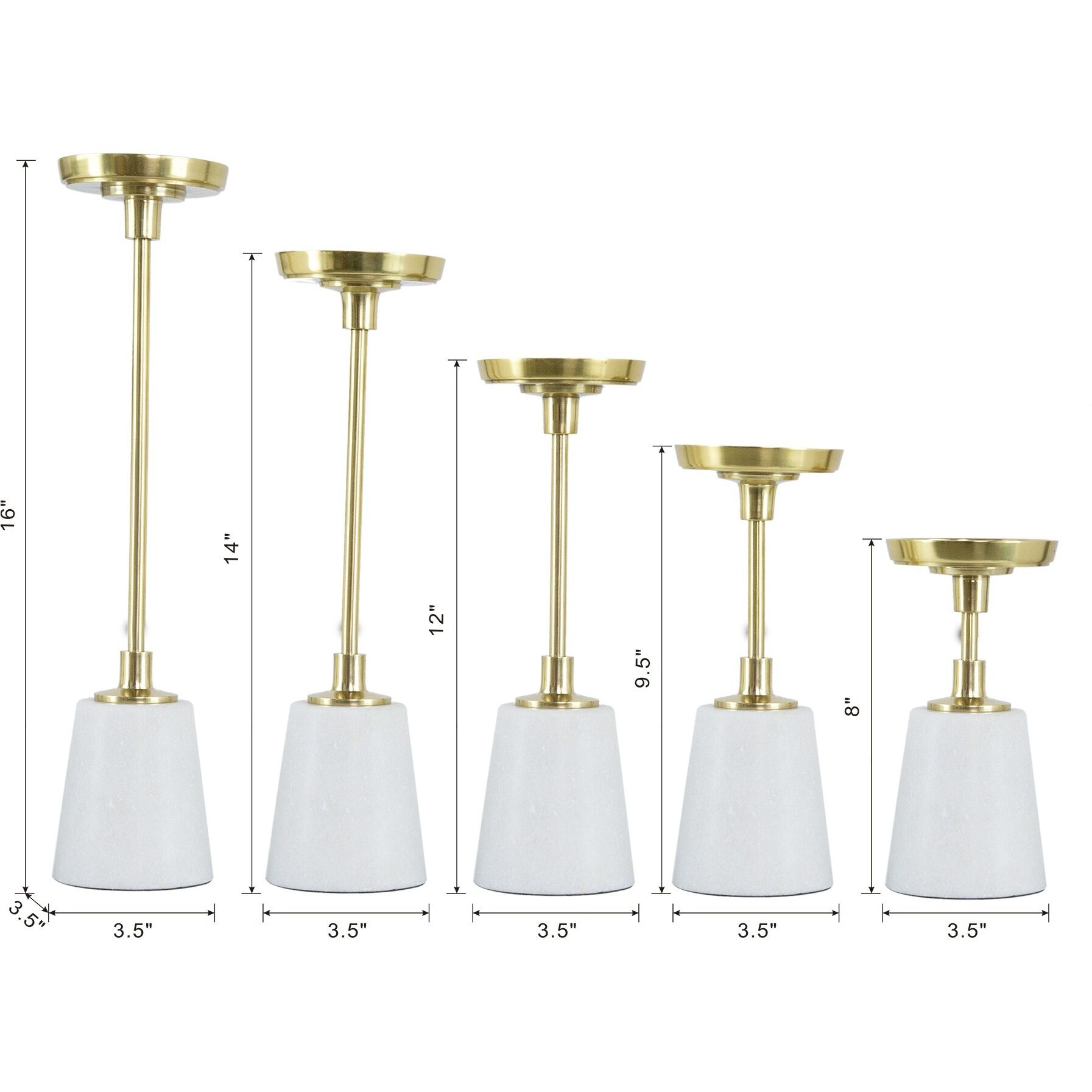 Darha 8 X 3.5 inch Candle Holder