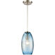 Oia 1 Light 6 inch Satin Nickel Mini Pendant Ceiling Light