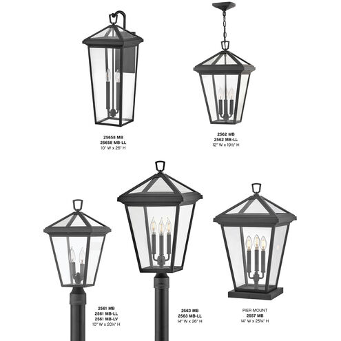 Estate Series Alford Place LED 12 inch Museum Black Outdoor Hanging Lantern