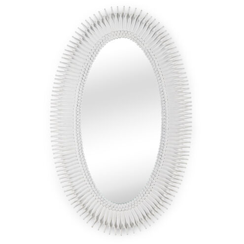 Wildwood 46 X 28 inch Matte White Wall Mirror