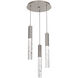 Axis LED 16.5 inch Beige Silver Chandelier Ceiling Light in Metallic Beige Silver, 2700K LED, Multi-Port