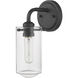 Delaney 1 Light 5 inch Matte Black Wall Sconce Wall Light