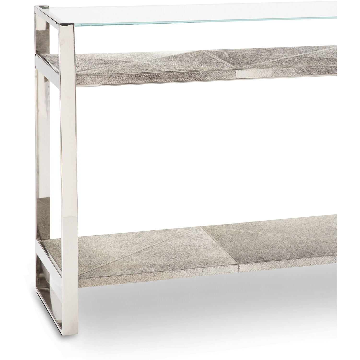 Andres 54 X 13.5 inch Polished Nickel Console, Large
