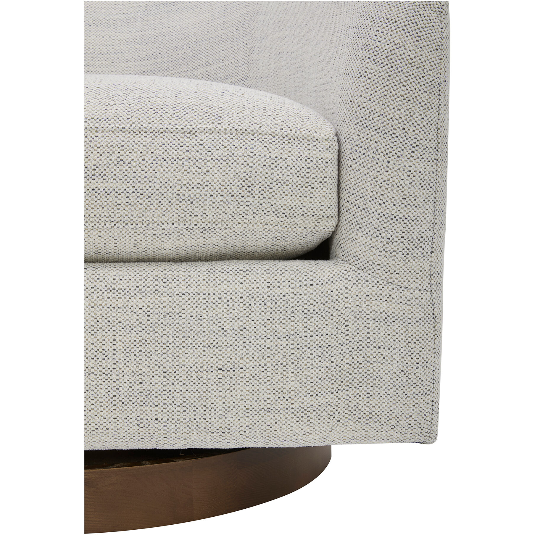 Oscy White Swivel Chair