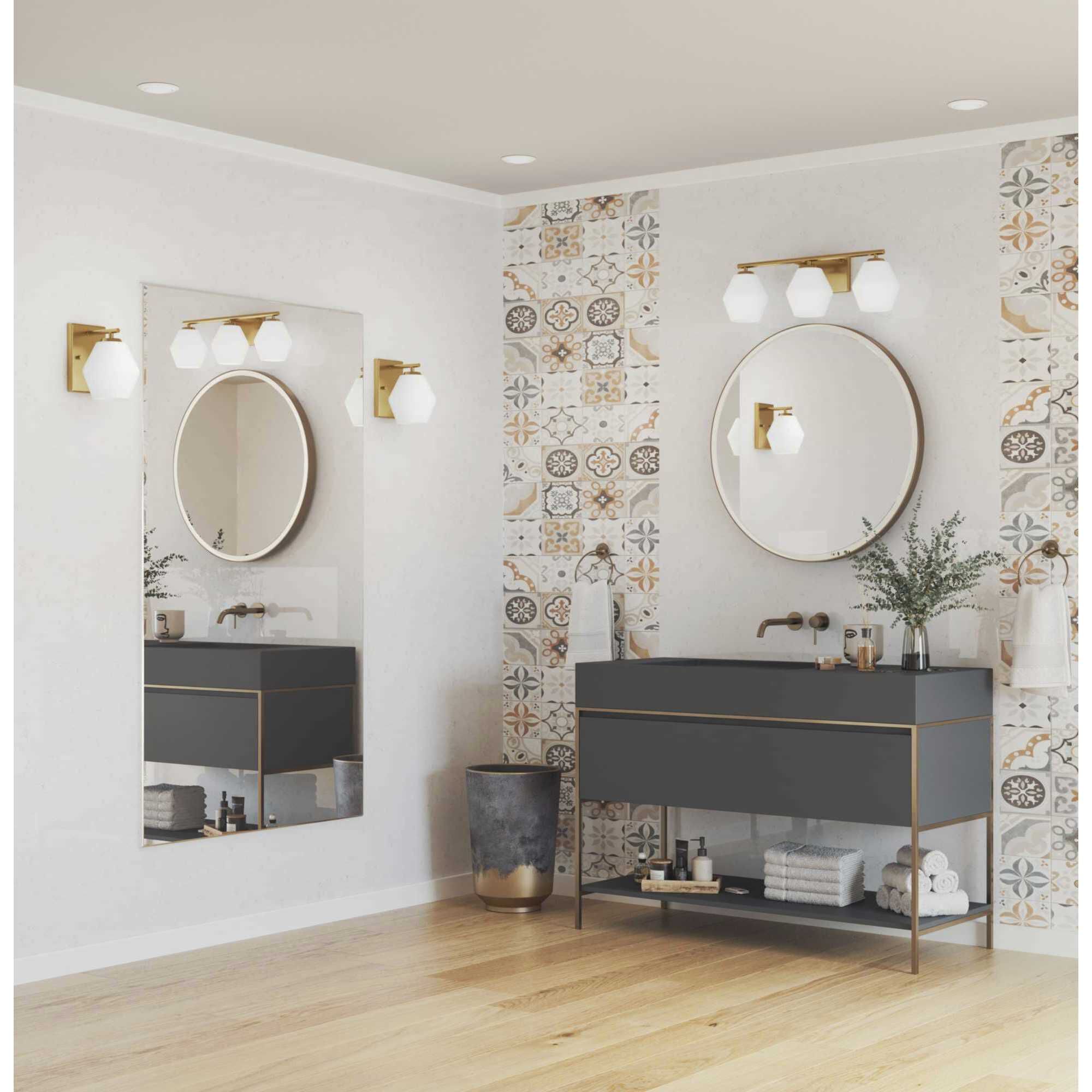 Copeland 3 Light 24 inch Brushed Gold Vanity Light Wall Light