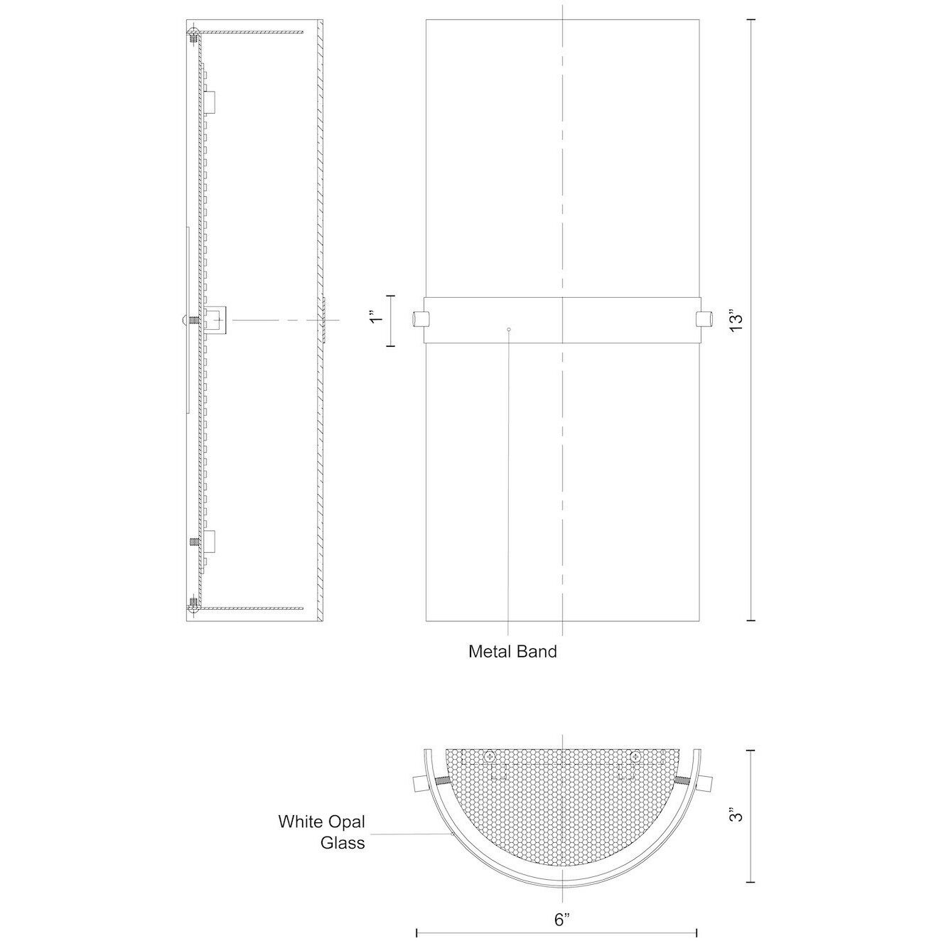Harrow Wall Sconce Wall Light in Chrome