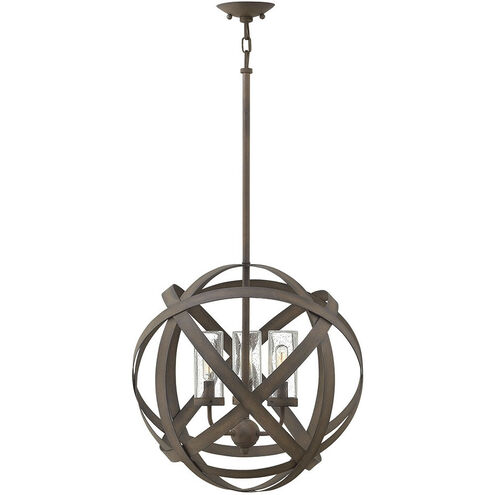 Open Air Carson 3 Light 18.50 inch Outdoor Pendant/Chandelier