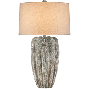 Buttress 35.5 inch 150 watt Dark Gray/White Texture Table Lamp Portable Light