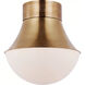 Kelly Wearstler Precision LED 17 inch Antique-Burnished Brass Flush Mount Ceiling Light