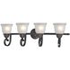 Hamilton 4 Light 33 inch Oil Rubbed Bronze Vanity Light Wall Light