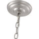 Canada 6 Light 20 inch Pewter Chandelier Ceiling Light, Pewter Frame