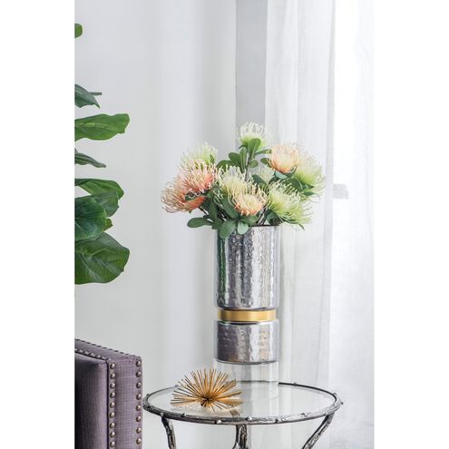 Halloway 15.2 X 5.9 inch Candle Holder in Silver