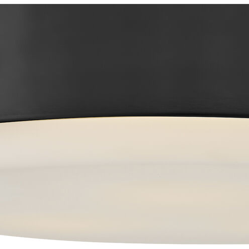 Cedric 3 Light 18 inch Black Flush Mount Ceiling Light