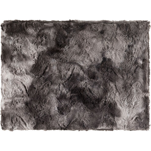 Felina 70 X 50 inch Charcoal Throw, Rectangle