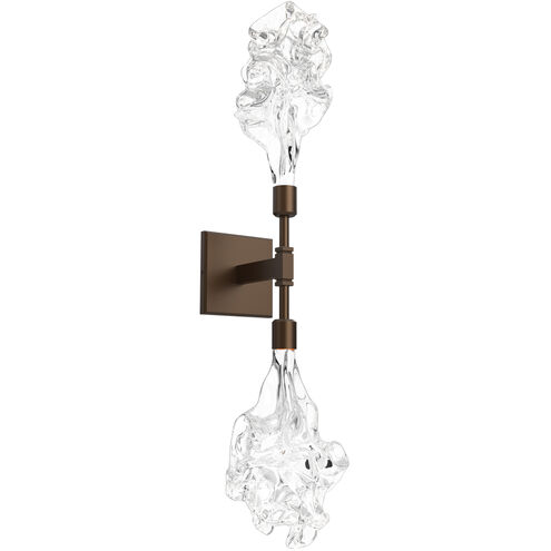 Blossom LED 5.6 inch Flat Bronze Indoor Sconce Wall Light in 2700K LED, Double