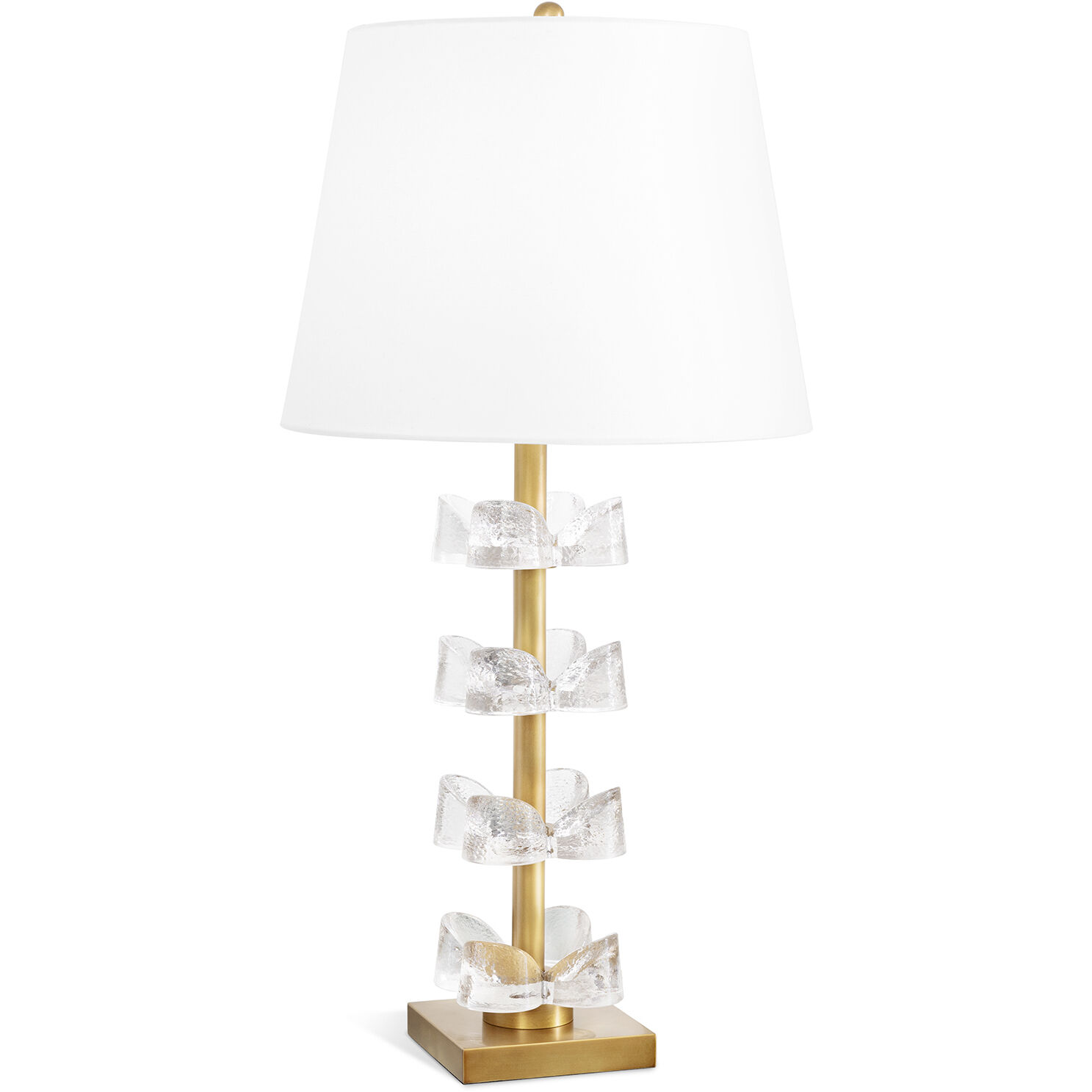 Bella 30.5 inch 150.00 watt Natural Brass Table Lamp Portable Light