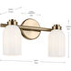 Shae 2 Light 15 inch Champagne Bronze Vanity Light Wall Light