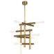 Cass 8 Light 38.25 inch Natural Brass Chandelier Ceiling Light