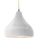 Radiance 1 Light 11.5 inch Brushed Nickel and Bisque Pendant Ceiling Light