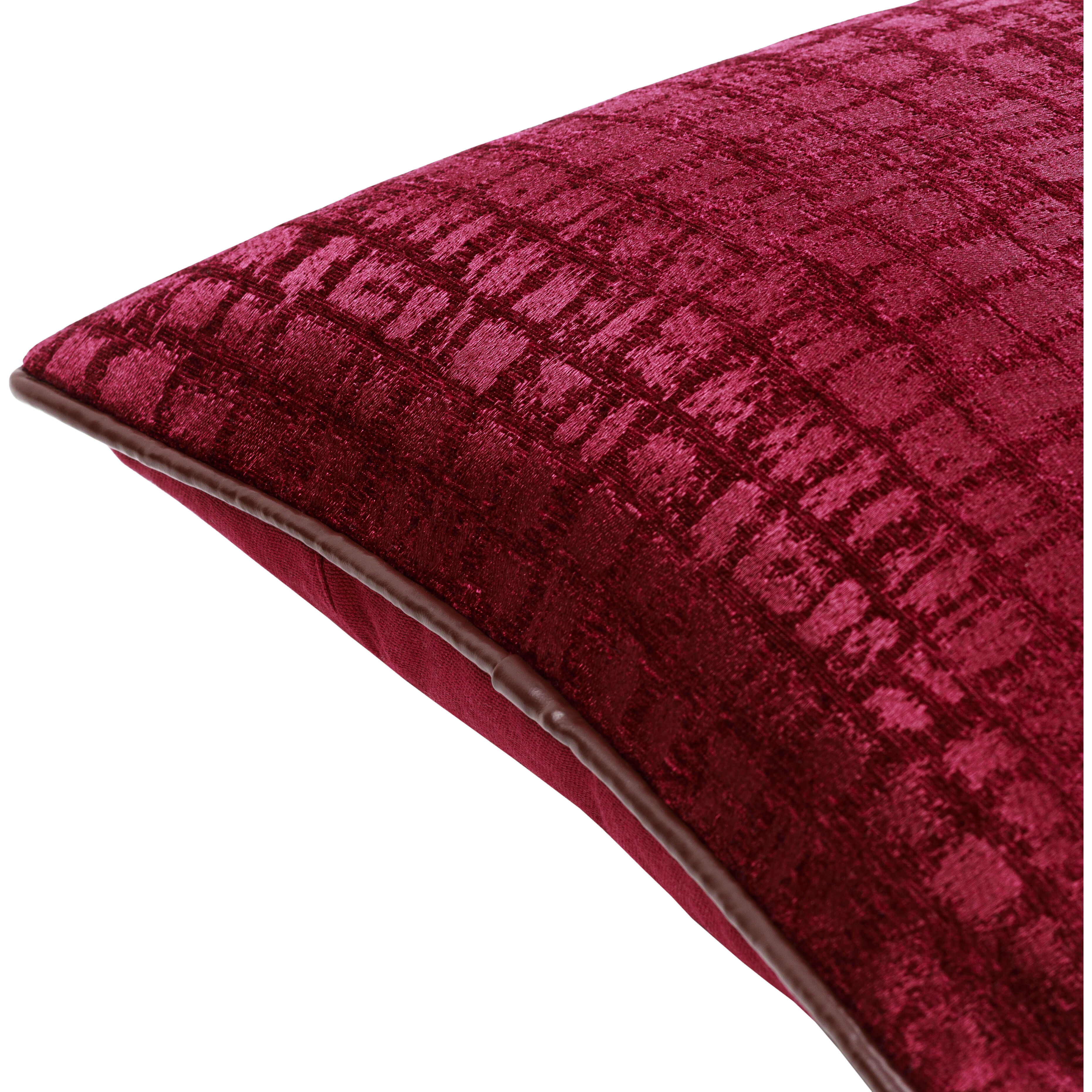 Tambi 20 inch Burgundy Pillow Kit, Lumbar