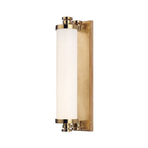 Sheridan LED 15.5 inch Aged Brass Bath Bracket Wall Light