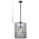 Reddick 3 Light 16 inch Matte Black Pendant Ceiling Light