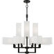 Rubix 12 Light 44 inch Black Foyer Chandelier Ceiling Light, Extra Large