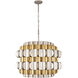 Swoon 6 Light 26.5 inch Antique Gold/Gold Dust Pendant Ceiling Light, Smithsonian Collaboration