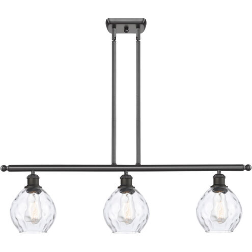 Ballston Small Waverly 3 Light 36 inch Oil Rubbed Bronze Island Light Ceiling Light, Ballston