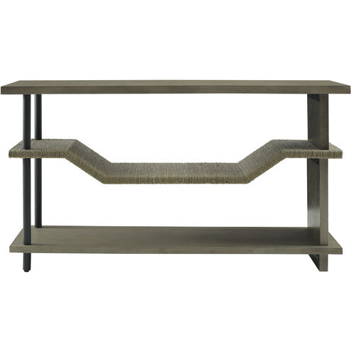 Riverview 54 X 16 inch Polished Slate with Natural and Black Console Table