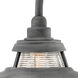 Troyer Outdoor Wall Mount Lantern in Aged Zinc