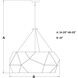 Euclid LED 20 inch Aged Brass Pendant Ceiling Light