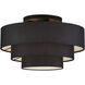Bainbridge 4 Light 21 inch Black Semi Flush Mount Ceiling Light, Extra Large
