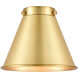Franklin Restoration Appalachian Satin Gold 8 inch Metal Shade, Franklin Restoration