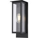 Burr Ridge 1 Light 14 inch Matte Black Outdoor Wall
