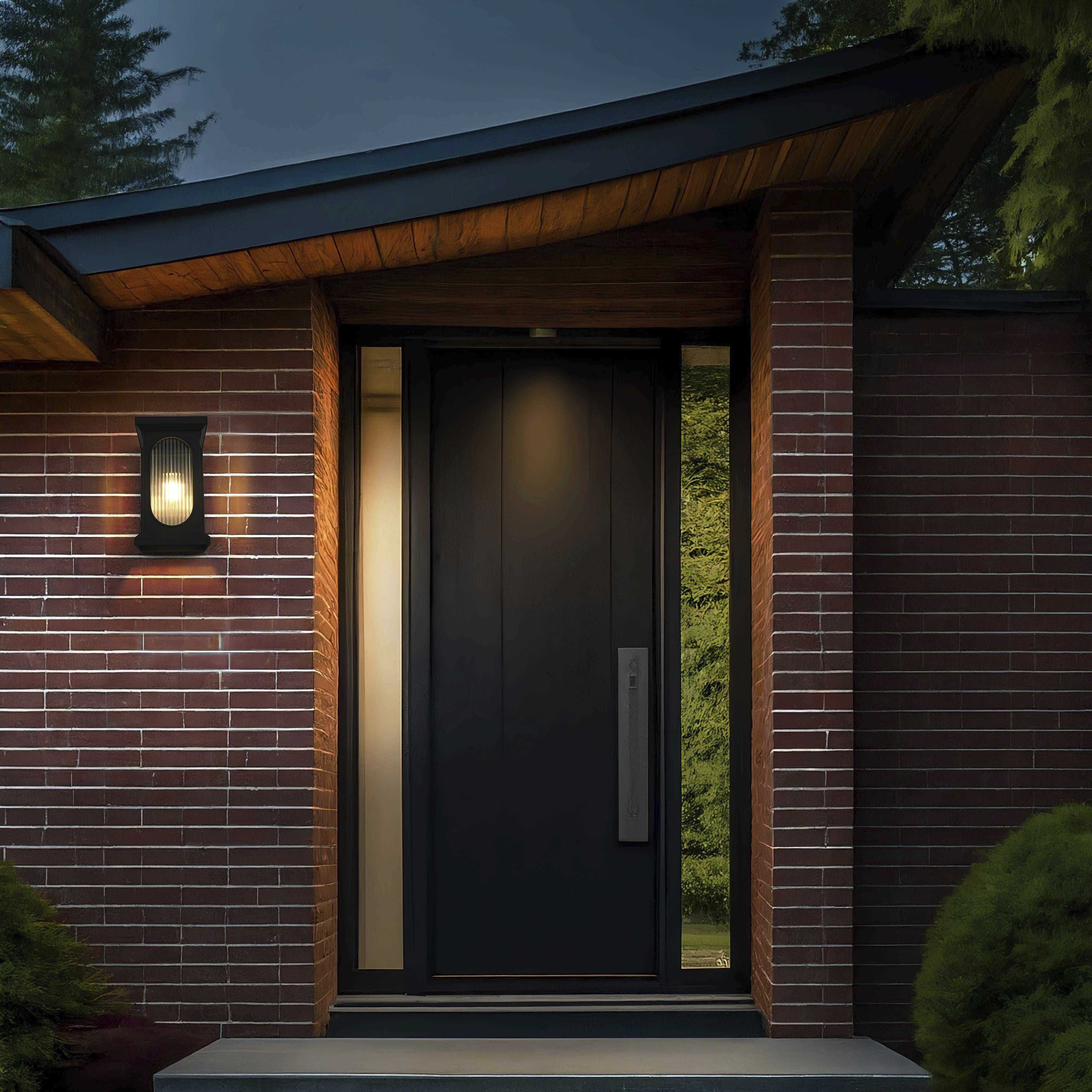 Sevyn 1 Light 17 inch Black Outdoor Wall Sconce