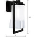Drape 1 Light 16.5 inch Matte Black Outdoor Wall Sconce