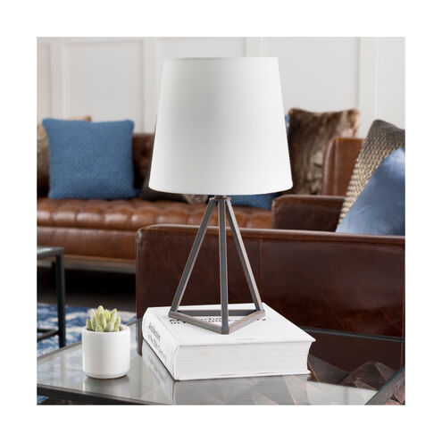 Belmont 17 inch 60 watt White Table Lamp Portable Light