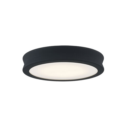EVOLV LED 8.5 inch Matte Black - Textured Flush-Mount Ceiling Light, Bevel Family
